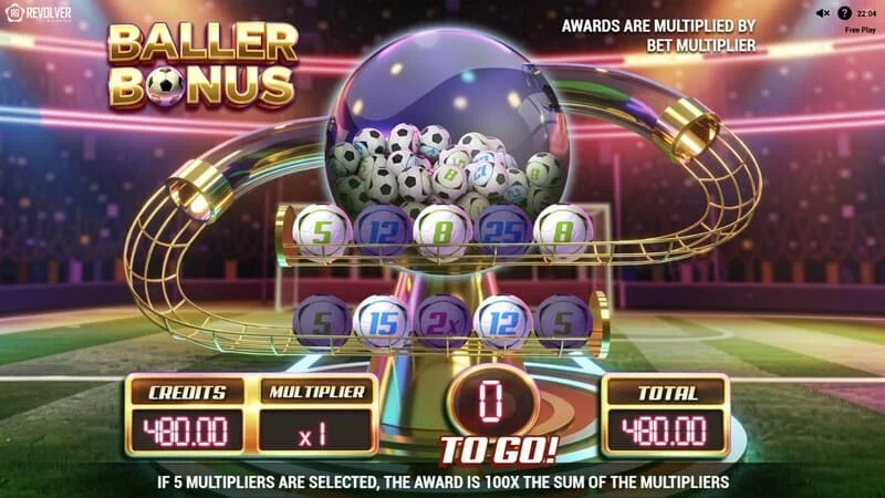 Trophy Spins World Cup 26 - de Baller Bonus-ronde starten